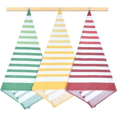 Bellatex pruhy 50 x 70 cm červené, zelené, žluté