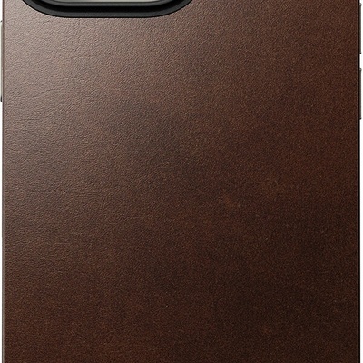 Nomad Magnetic Leather Back MagSafe kryt iPhone 16 Pro Max hnedý
