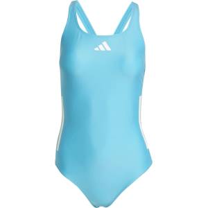 Adidas Дамски бански костюм adidas Women's 3 Stripes Bold Swimsuit - Lucid Cyan / White - размер 30 (EU) (150-4471-0211)