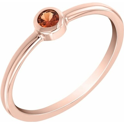 Eppi Zlatý prsten s Padparadscha safírem Emilien R36044