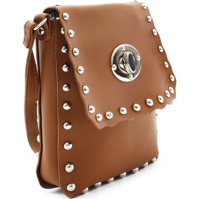 Hnědá klopnová dámská crossbody kabelka Elira