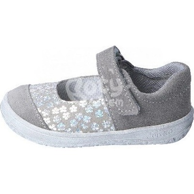 Jonap barefoot boty balerínky B14 S Slim šedá tisk