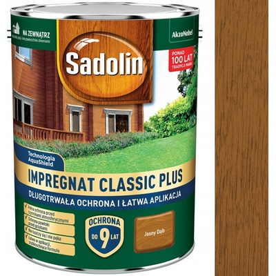 SADOLIN CLASSIC PLUS VODNÍ IMPREGNACE NA DŘEVO SVĚTLÝ DUB 4,5L