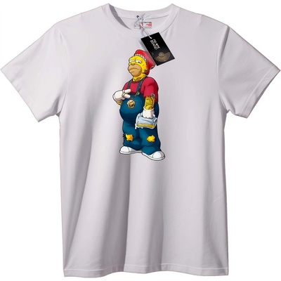 NOONEBRAND Тениска в стил Симпсън - 2XL, Black