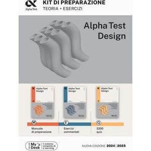 Alpha Test. Design. Kit di preparazione | Stefano Bertocchi, Fausto Lanzoni, Carlo Tabacchi, Giuseppe Vottari (ISBN: 9788848327121)