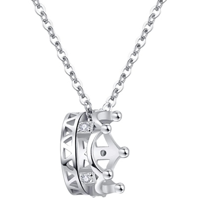 Silenti Jewelry Сребърно колие "Корона