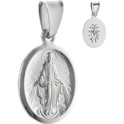 Argento Stříbrný přívěsek Zázračná medailka 84849