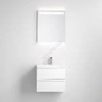Bath Deluxe Шкаф за баня с мивка vedo + led огледало led/10w/230v ip44 бял (bt0112)