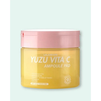 LALARECIPE rozjasňujúce tampóniky na tvár Yuzu Vita C Ampoule Pad 150 ml / 80 ks