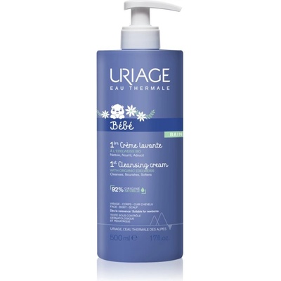 Uriage Bébé 1st Cleansing Cream нежно почистващ крем за деца от раждането им 500ml