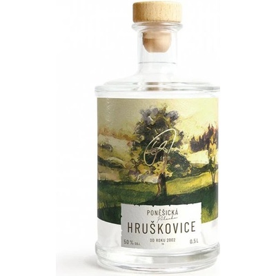 Poněšická hruškovice 50% 0,5 l (holá láhev)