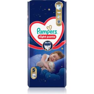 Pampers Night Pants Size 5 еднократни пелени гащички за нощ 11-17 kg 46 бр