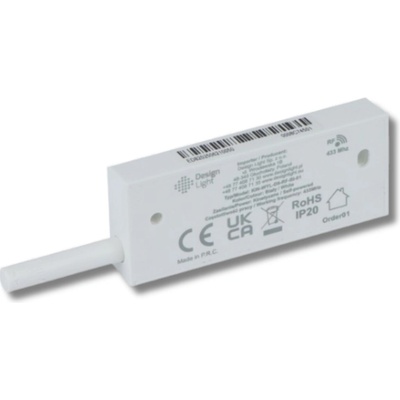 Designlight, Kinetický bezdrátový tip-on spínač RF 433MHz, pro LED osvětlení skříní, Design Light D8