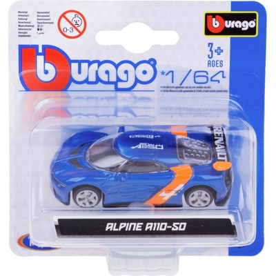 Bburago Alpine A110 50 metalíza BB18 59032 modrá 1:64