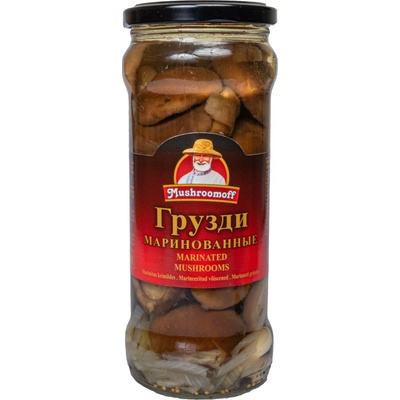 Mushroomoff Nakládané houby Shitake 580g