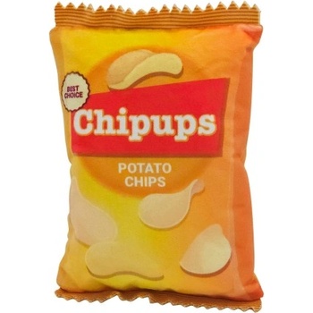 Image 1 of NOBBY Играчка за куче Плюшен чипс chipups, късокосмест плюш с пукащи елементи - 20 см, nobby Германия 53227