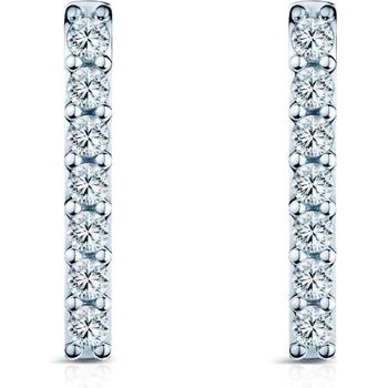 SAVICKI Обеци Share Your Love: бяло злато, лабораторни диаманти