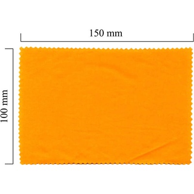 Blick-Punkt Handričku na okuliare z mikrovlákna jednofarebný - oranžový 100x150