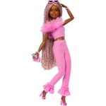 Barbie Кукла Barbie Deluxe Style - С розова сплетена коса и розов тоалет (HYV28)