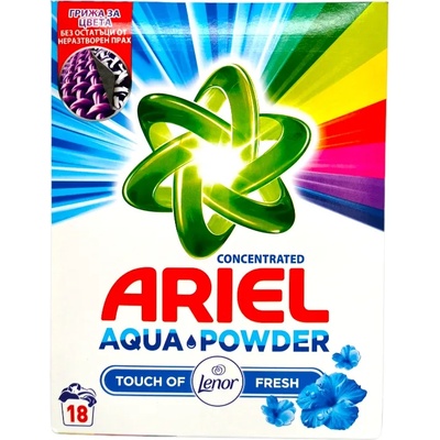 Ariel прах за универсално пране с ленор, 18 пранета, 1.17кг