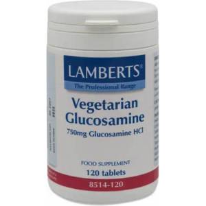 LAMBERTS ЛАМБРТС ГЛЮКОЗАМИН ЗА ВЕГЕТАРИАНЦИ 750mg 120ТАБЛ / lamberts vegeterian glucosamine 750mg 120tab