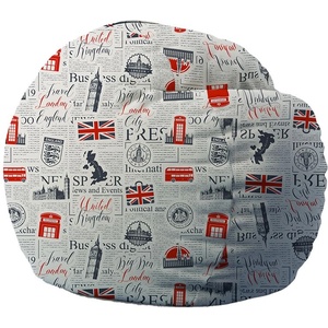 PUFRELAX Барбарон 600л. King Size, Good Old News, Перящ се калъф, Пълнеж с микс от мемори пяна и дунапрен, Принт (PUF-M-K-TM-GON) - topmall
