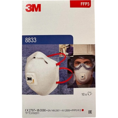 3M respirátor 8833 FFP3