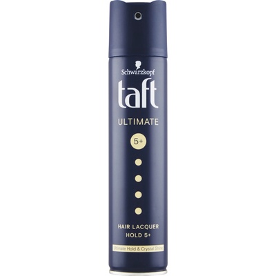 Taft Ultimate, lak na vlasy s maximálnou fixáciou s efektom lesku, sila fixácie 5+, 250 ml