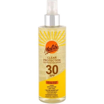 Malibu Clear Protection SPF30 прозрачен слънцезащитен спрей 250 ml