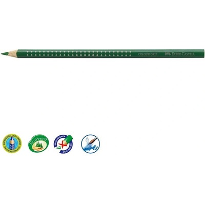 Faber-Castell Цветен молив FABER-CASTELL Grip 2001 триъгълен тъмнозелен 112467 (112467)
