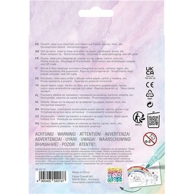 Faber-Castell Unicorn 10 barev + 3 třpytivé fixy 554213