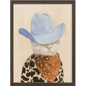 Styler Печатна картина с включена рамка 30x40 cm Howdy Cat - Styler (OB-23027)