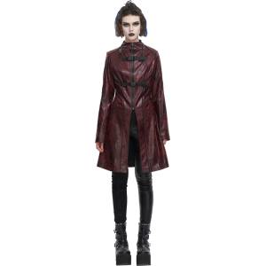 Devil fashion дамско палто DEVIL FASHION - Irregular - червено - CT21302