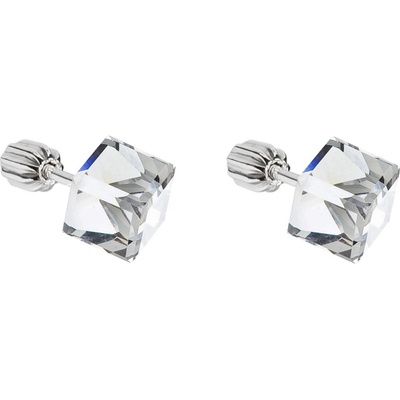 Swarovski pecka s krystaly bílá kostička 31030.1