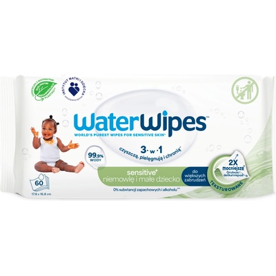 WaterWipes Obrúsky vlhčené bez plastov Soapberry 60 ks