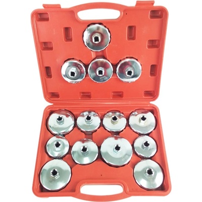 UNI Auto Чашки / Ключове за маслени филтри к-т 14 части хром (0752)