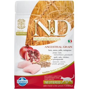 N&D Low Grain CAT Neutered Chicken & Pomegranate 1,5 kg