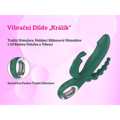 Kvigo Vibrační Dildo Králík