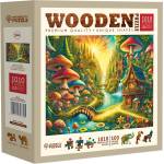 Wooden City Дървен пъзел Wooden City, 1010 части - Приказна гора край водопада (NB 0816-XL)