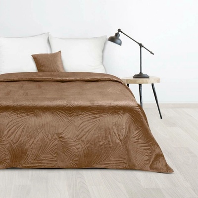 Mondo Italia Sametový přehoz na postel Luiz4 cihlový new Cihlová 220x240 cm