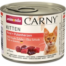 Animonda Carny Kitten hovädzie a morčacie srdcia 200 g