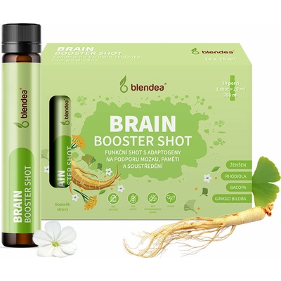 Blendea Brain Booster Shot podpora koncentrácie a duševného výkonu 14x25 ml