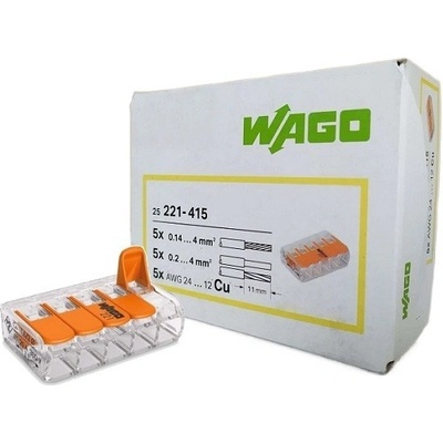 WAGO svorek s páčkou mini 221-415