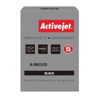 Activejet Лента Activejet A-OKI320 (замяна OKI 9002303, 3000000 символа, Supreme, черна) 100 броя (A-OKI320)