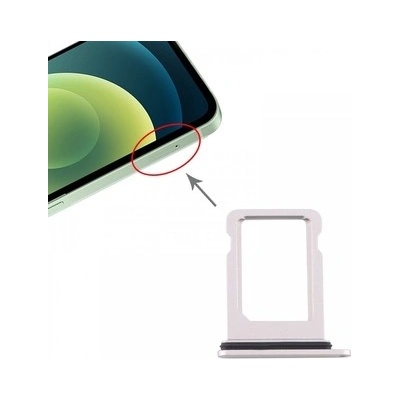 Šuplík SIM iPhone 12 mini white / silver