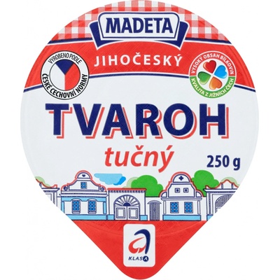 Madeta Jihočeský tvaroh tučný 250 g – Hledejceny.cz