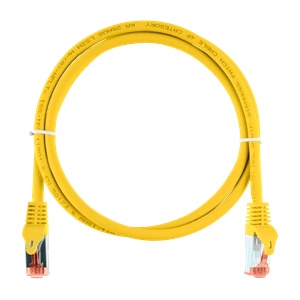 NIKOMAX Patch кабел S/FTP CAT6a LSOH, серия Essential, 20 м, жълт NMC-PC4SA55B-ES-200-C-YL (NMC-PC4SA55B-ES-200-C-YL)