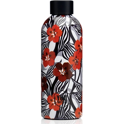 You Bottles Termoláhev na pití Dual Design Zebra Flower 500 ml