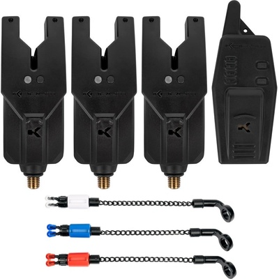 Korum Sada Signalizátorů KRI 3 Rod Remote Alarm & Indicator Set 3+1 + 3x Bobbin