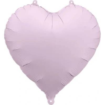 Party Deco Фолиев Балон Сърце - Матов Виолетов, 45 см (fb9t-014)